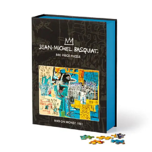 Basquiat Bird on Money 500 Piece Book Puzzle by Galison