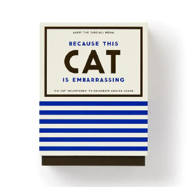 Because This Cat Is Embarrassing - Pet Shame/Praise Deck by Brass Monkey