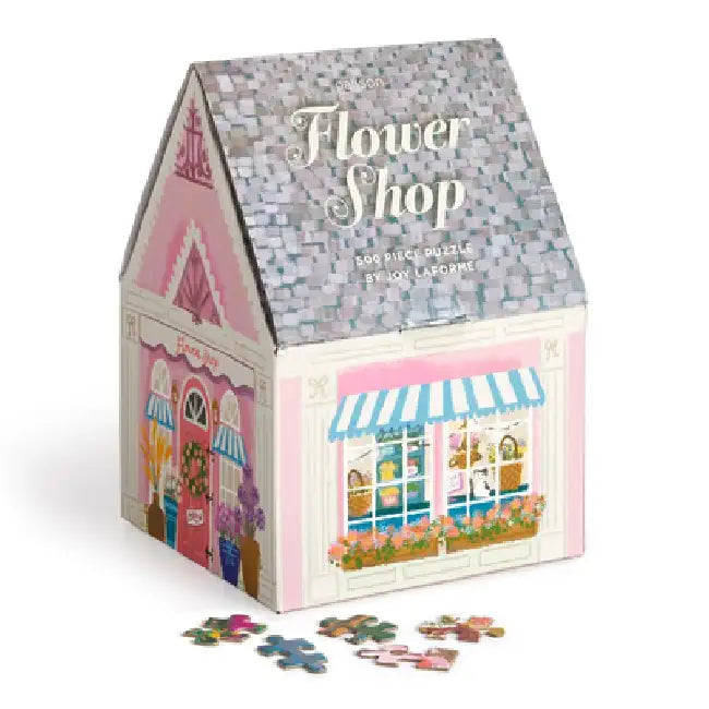 Joy Laforme Flower Shop 500 Piece House Puzzle by Galison