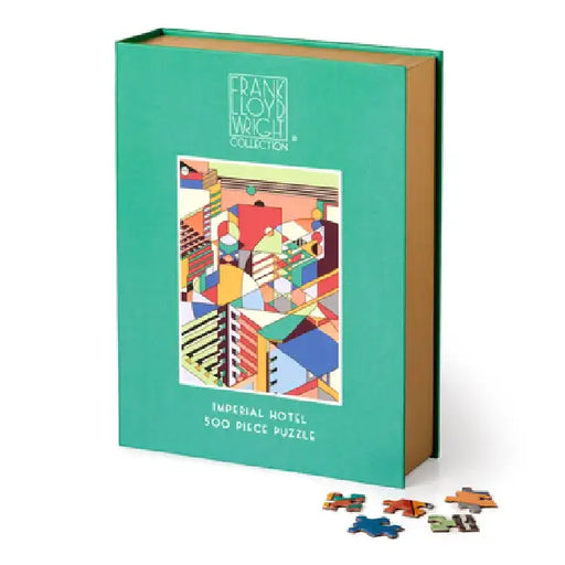 Frank Lloyd Wright Imperial Hotel 500 Piece Book Puzzle by Galison