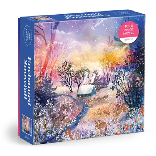 Enchanted Snowfall 1000 Piece Foil Puzzle by Galison