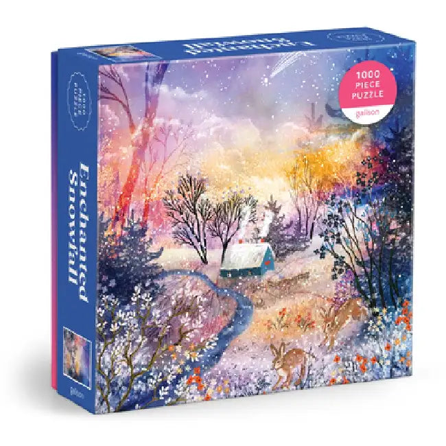 Enchanted Snowfall 1000 Piece Foil Puzzle by Galison