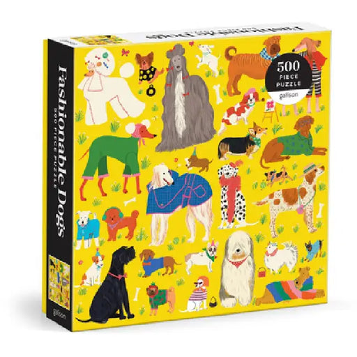 Fashionable Dogs 500 Piece Puzzle by Galison
