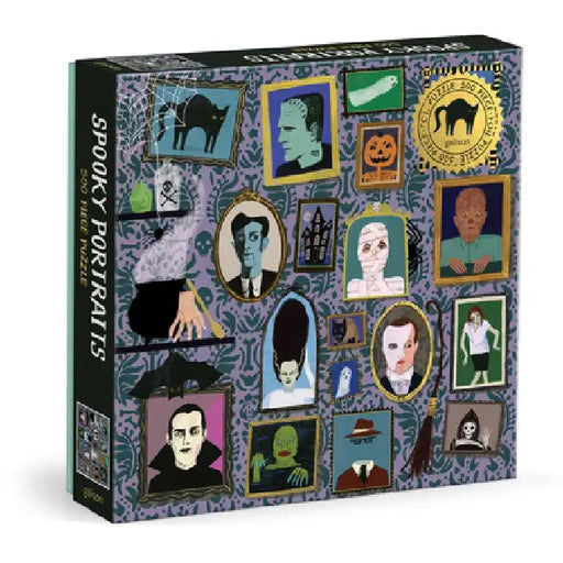 Spooky Portraits 500 Piece Foil Puzzle by Galison