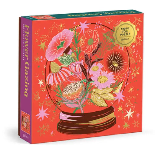Flower Gazing 500 Piece Foil Puzzle by Galison