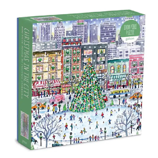 Michael Storrings Christmas in the City 1000 Piece Puzzle by Michael Storrings