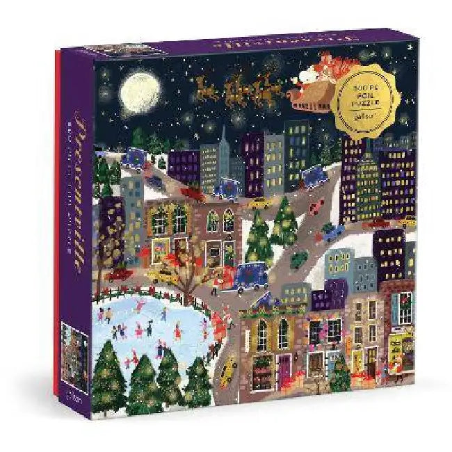 Joy Laforme Presentville 500 Piece Foil Puzzle by Galison