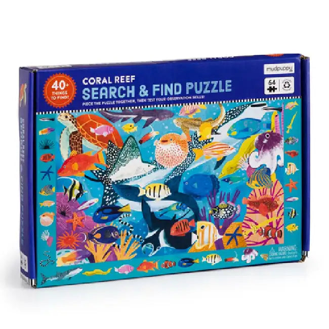 Coral Reef 64 Piece Search & Find Puzzle by Mudpuppy