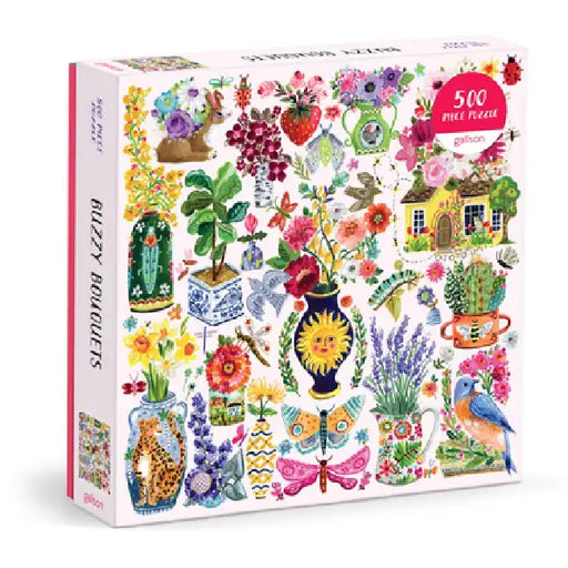 Buzzy Bouquets 500 Piece Puzzle by Galison