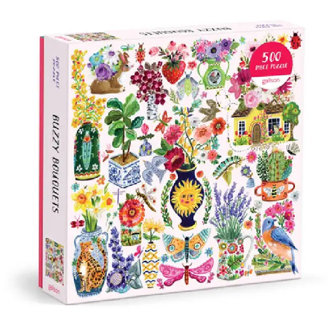 Buzzy Bouquets 500 Piece Puzzle by Galison