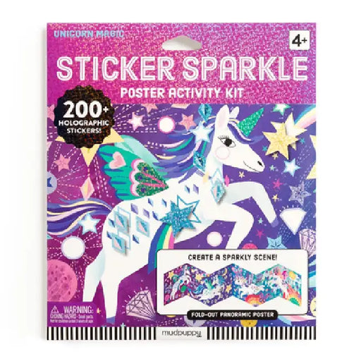 Unicorn Magic Sticker Sparkle Poster Activity Kit by Mudpuppy