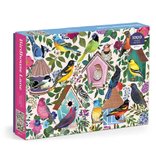 Birdhouse Lane 1000 Piece Puzzle by Galison