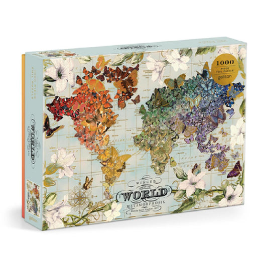 Wendy Gold Winged Metamorphosis 1000 Piece Foil Puzzle by Galison