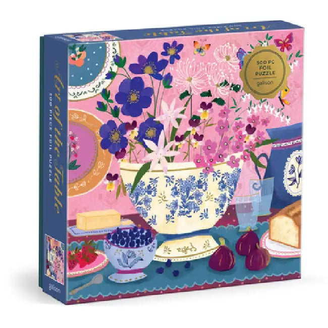 Joy Laforme Art of the Table 500 Piece Foil Puzzle by Galison