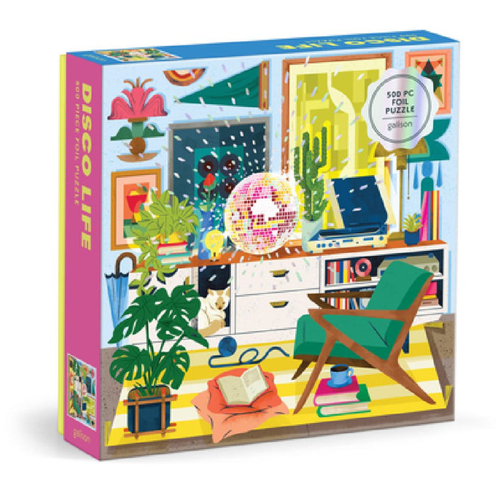 Disco Life 500 Piece Foil Puzzle by Galison