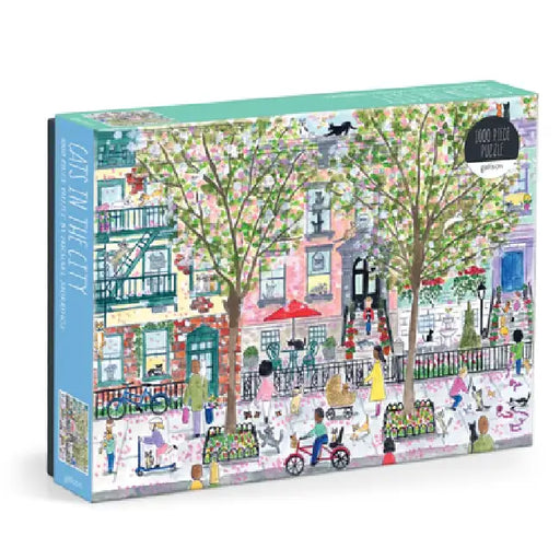 Michael Storrings Cats In The City 1000 Piece Puzzle by Galison