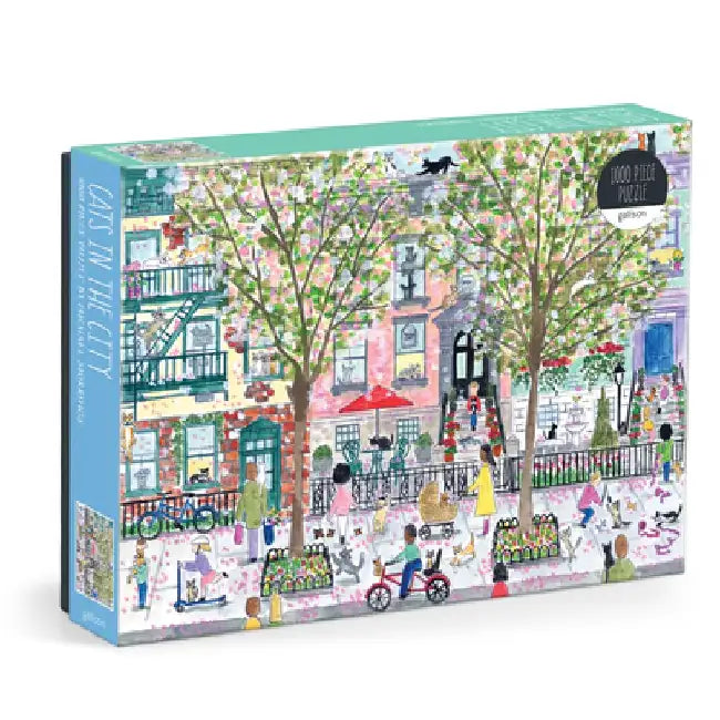 Michael Storrings Cats In The City 1000 Piece Puzzle by Galison
