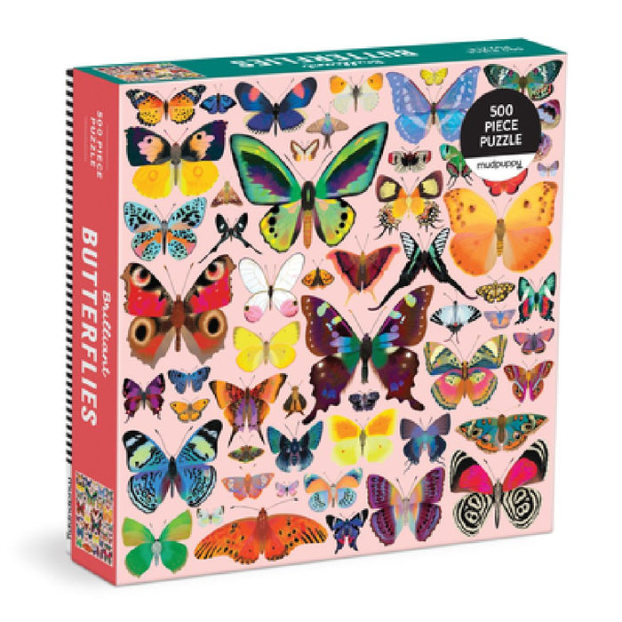 Brilliant Butterflies 500 Piece Family Puzzle by Mudpuppy