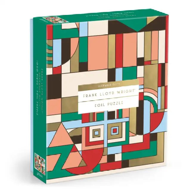 Frank Lloyd Wright December Gifts 1000 Piece Foil Puzzle by Galison