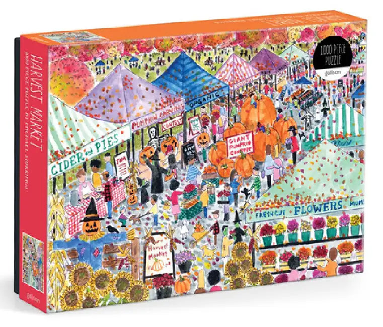 Michael Storrings Harvest Market 1000 Piece Puzzle by Galison