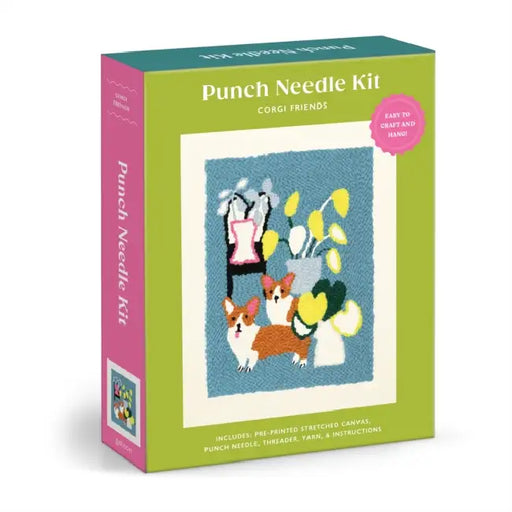 Corgi Friends Punch Needle Kit by Galison
