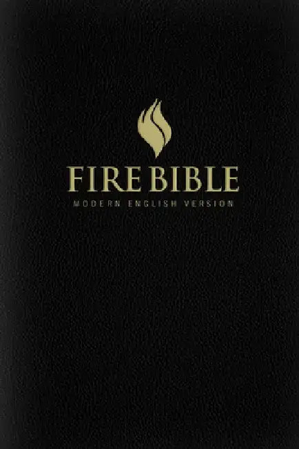 Mev Fire Bible: Black Bonded Leather - Modern English Version by Life Publishers