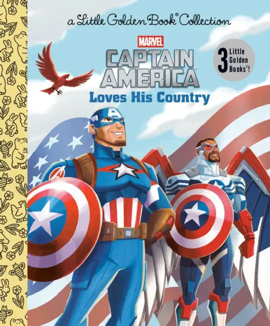 Captain America Loves His Country (Marvel) by Golden Books, Golden Books