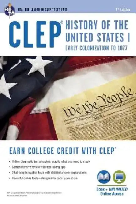 Clep(r) History of the U.S. I Book + Online by Editors of Rea
