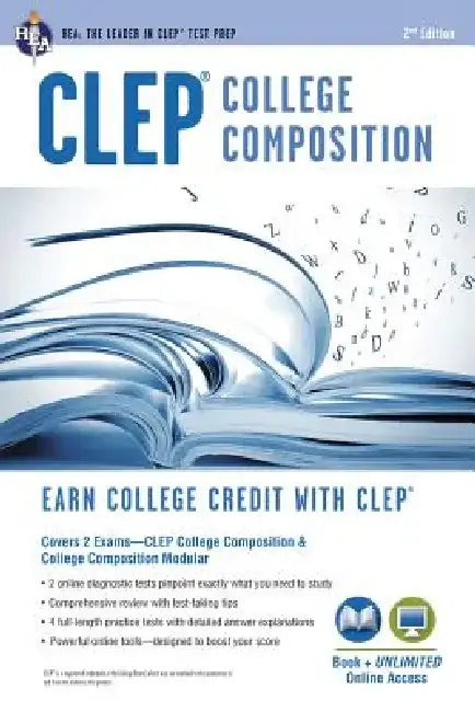 Clep(r) College Composition 2nd Ed., Book + Online by Rachelle Smith