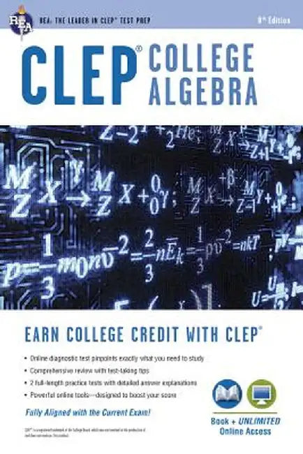 CLEP(R) College Algebra Book + Online by Stu Schwartz