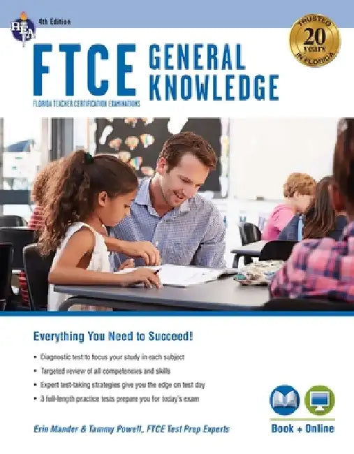 FTCE General Knowledge 4th Ed., Book + Online by Erin Mander
