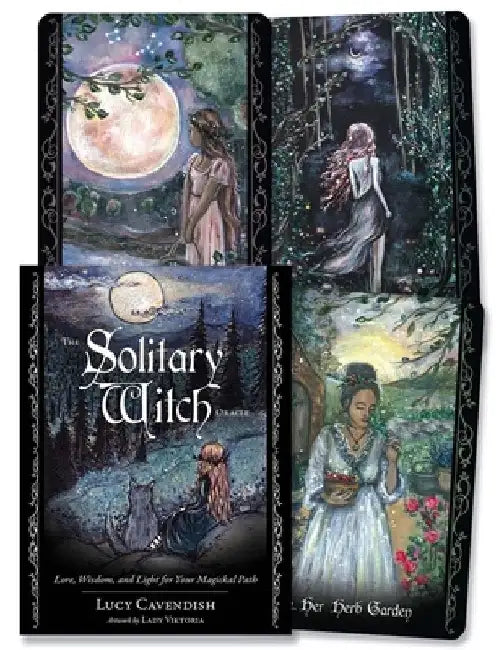 The Solitary Witch Oracle: Lore, Wisdom, and Light for Your Magickal Path by Lucy Cavendish