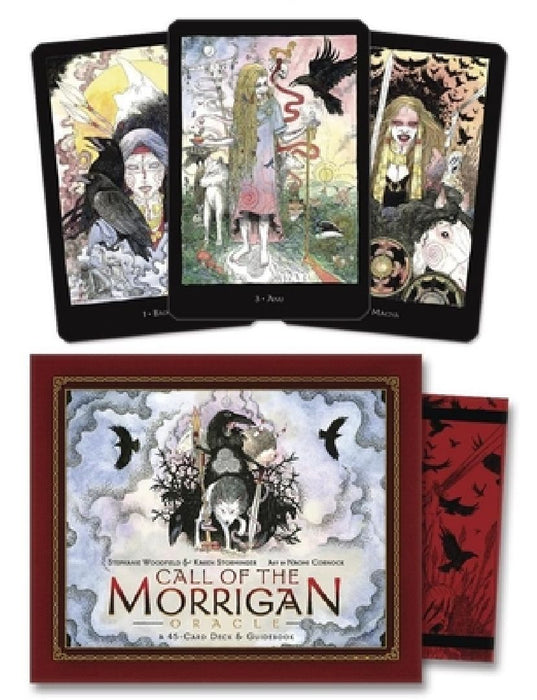 Call of the Morrigan Oracle: A 45-Card Deck & Guidebook by Stephanie Woodfield