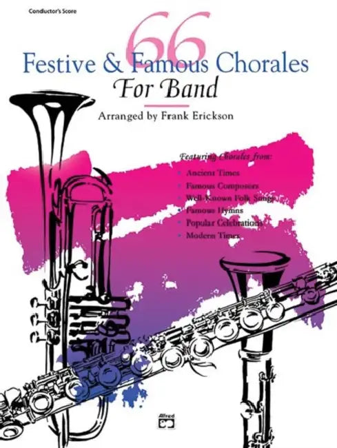 66 FESTIVE FAMOUS CHORALES F HORN 3 by FRANK ERICKSON