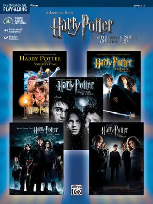 Harry Potter Instrumental Solos (Movies 1-5): Flute, Book & CD [With CD] by Alfred Music