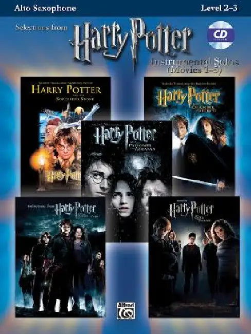 Harry Potter Instrumental Solos (Movies 1-5): Alto Sax, Book & Audio/Software [With CD] by Bill Galliford