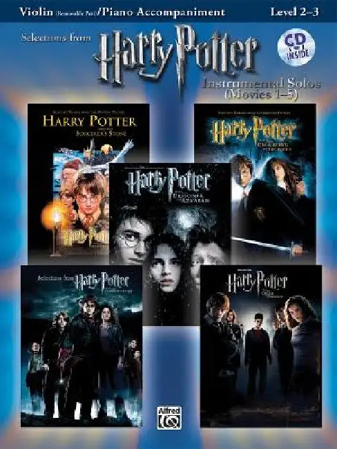 Harry Potter Instrumental Solos for Strings (Movies 1-5): Violin, Book & CD [With CD] by Alfred Music