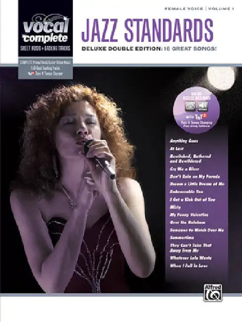 Jazz Standards: Female Voice, Volume 1: Deluxe Double Edition: 16 Great Songs! [With 2 CDs] by Alfred Music