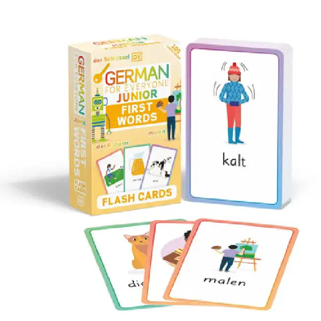 German for Everyone Junior First Words Flash Cards by DK