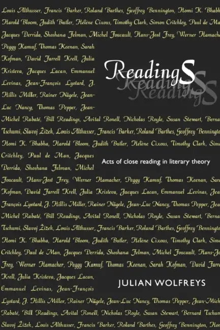 Readings: Acts of Close Reading in Literary Theory by Julian Wolfreys