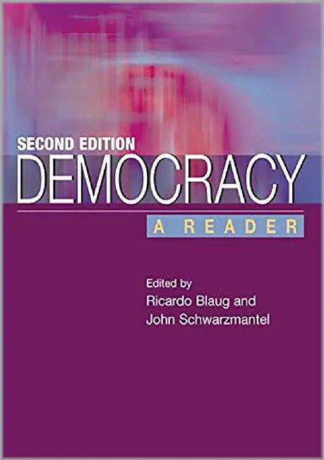 Democracy by Blaug Ricardo Schwar