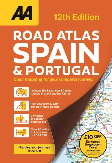 AA Road Atlas Spain & Portugal