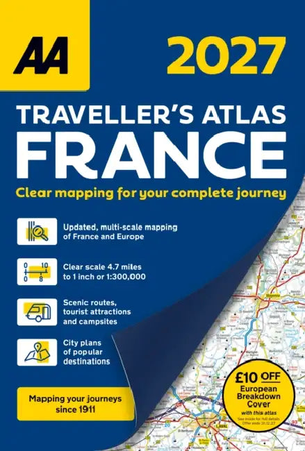 AA Traveller’s Atlas France 2027