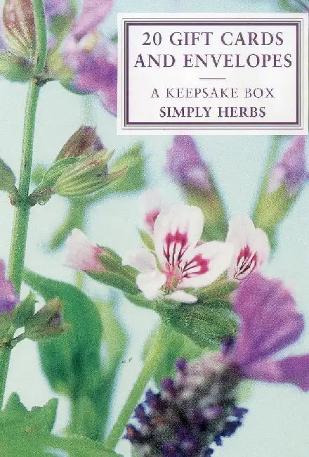 Tin Box of 20 Gift Cards and Envelopes : Simply Herbs by Anness