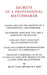 Secrets of a Professional Matchmaker by Ben H. Carter, Marvin P. Roth