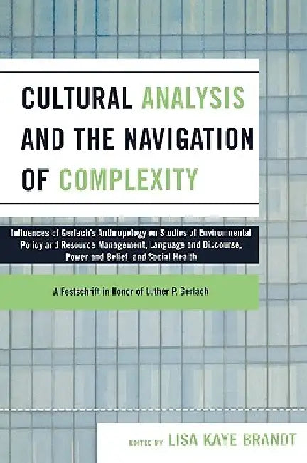 Cultural Analysis and the Navigation of Complexity by Lisa Kaye Brandt