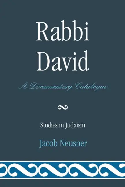 Rabbi David: A Documentary Catalogue by Jacob Neusner