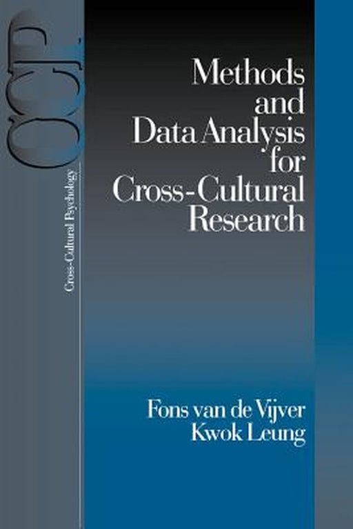 Methods and Data Analysis for Cross-Cultural Research by Fons J. R. Van De Vijver
