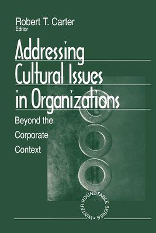 Addressing Cultural Issues in Organizations: Beyond the Corporate Context by Robert T. Carter