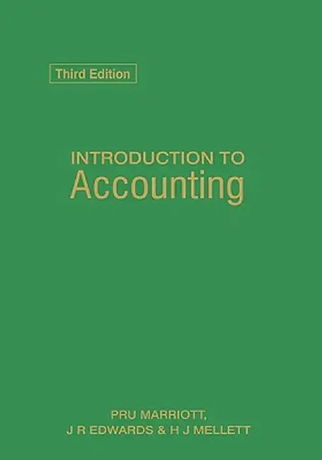 Introduction to Accounting by Pru Marriott